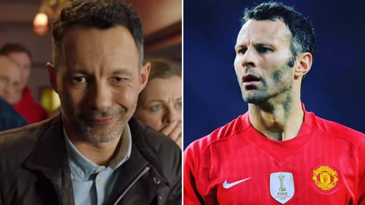 Imágenes de Rhodri Giggs, el hermano del exfutbolista Ryan Giggs en un anuncio de una casa de apuesta, y de Ryan Giggs durante un partido con el Manchester United. Fotos Youtube/Instagram