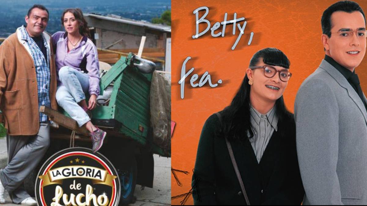 'La Gloria de Lucho' y 'Yo soy Betty la fea', las producciones que compiten en horario estelar en la televisión colombiana.