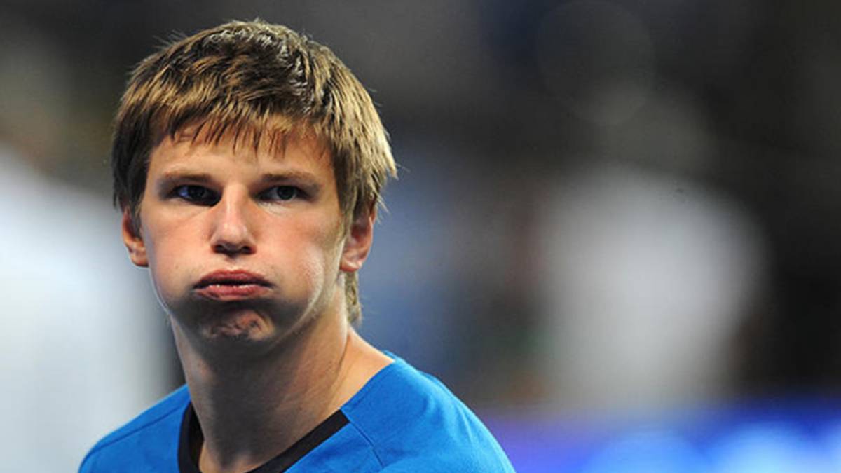 El exfutbolista ruso Andréi Arshavin resoplando durante un partido con el Zenit de San Petersburgo. Foto Instagram