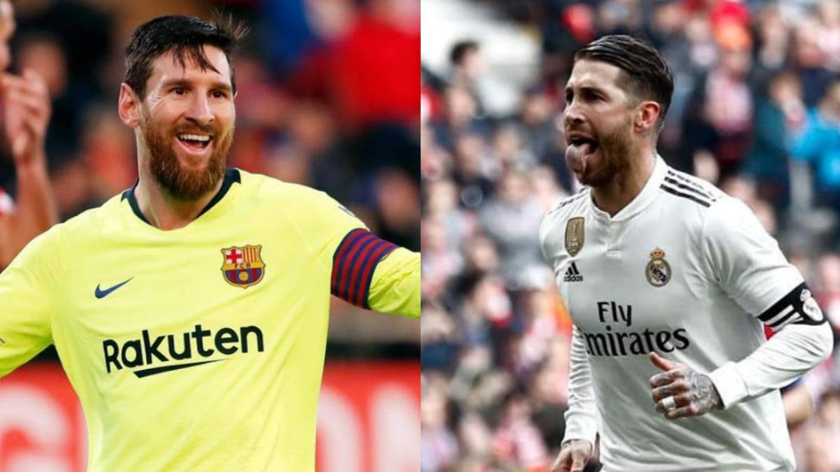 Lionel Messi y Sergio Ramos.