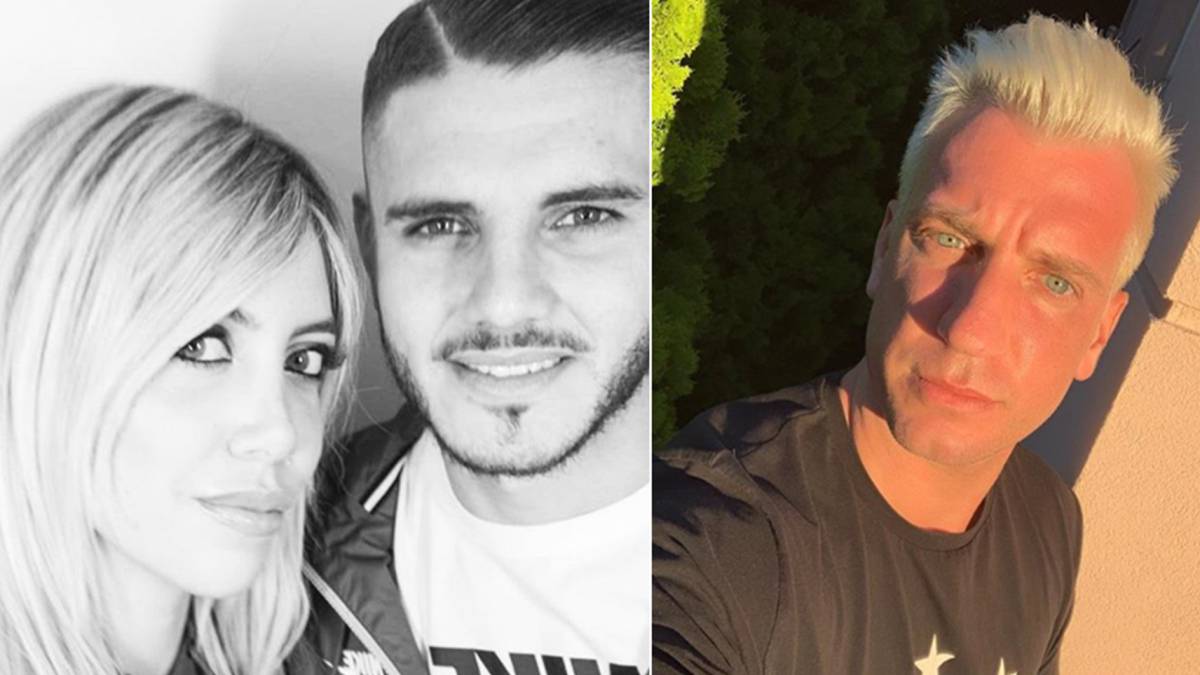 Imágenes del futbolista Mauro Icardi con su mujer y representante, Wanda Nara, y del futbolista Maxi López. Fotos Instagram