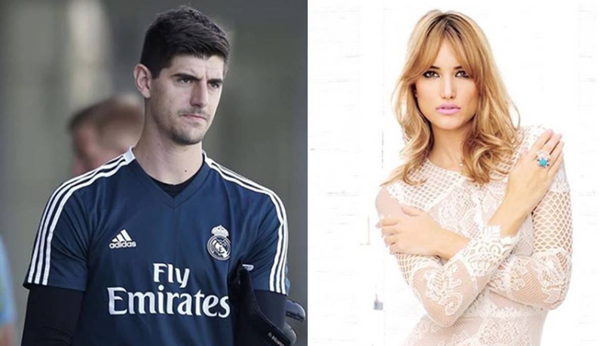 Imágenes del futbolista Thibaut Courtois y de la modelo Alba Carrillo. Fotos Instagram