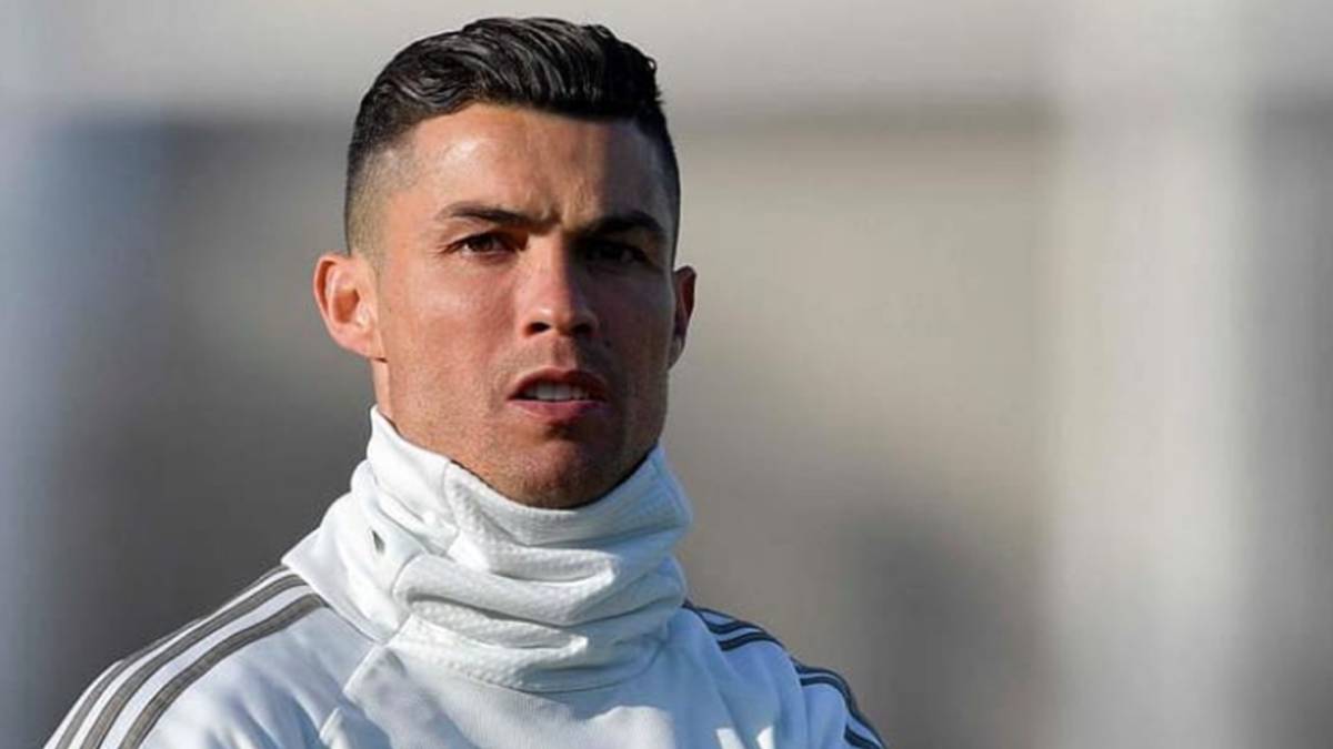 Cristiano Ronaldo durante un entrenamiento con la Juventus. Foto Instagram @cristiano
