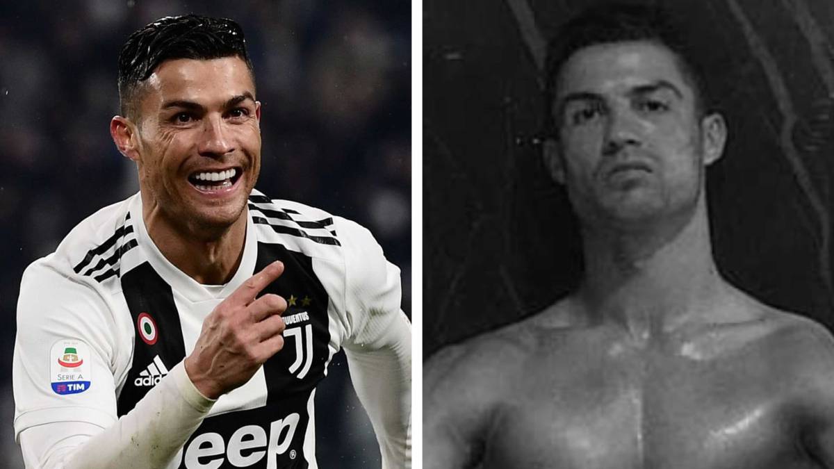 Ronaldo mixes recovery session with some underpants advertising