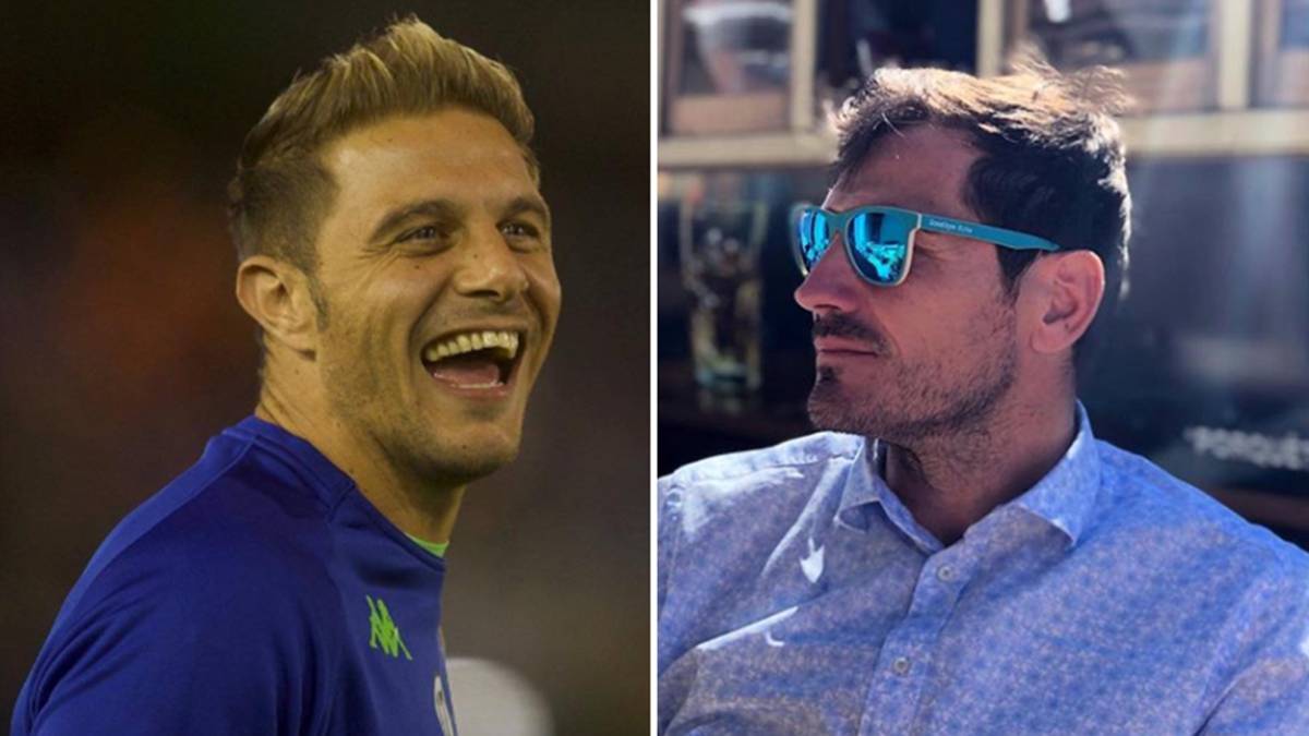 Imágenes del futbolista Joaquín riéndose durante un calentamiento con el Betis y de Iker Casillas con gafas de sol en una terraza. Fotos Instagram
