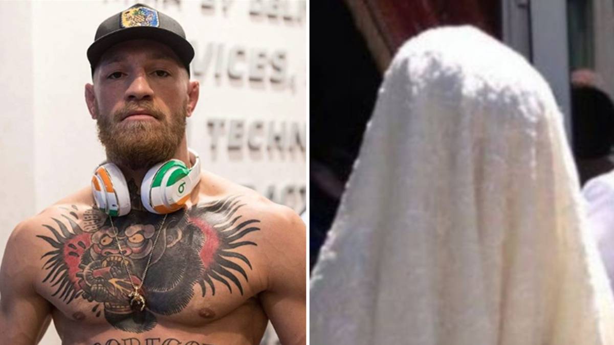 Imágenes de Conor McGregor y de la mujer de Khabib Nurmagomedov el día de su boda ataviada con el tradicional velo islámico. Fotos Instagram