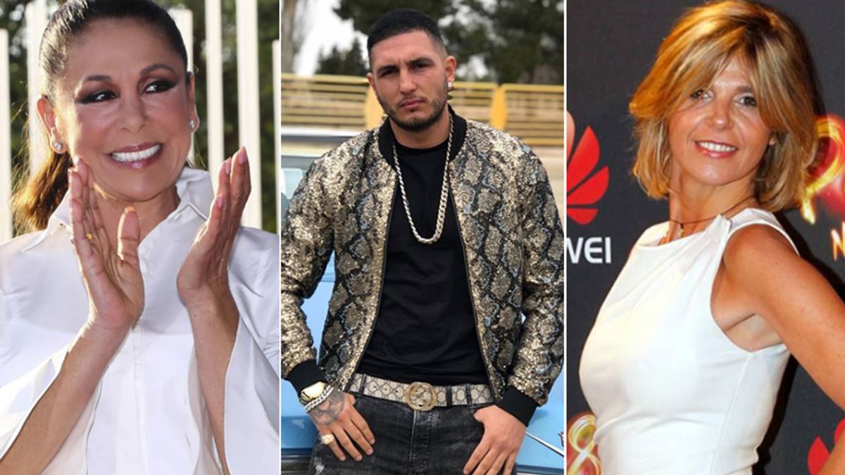 Imágenes de Isabel Pantoja, de Omar Montes y de Arancha de Benito. Fotos Facebook/Instagram