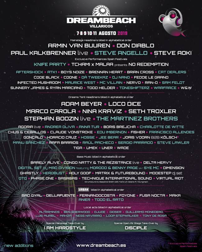 Cartel Dreambeach 2019
