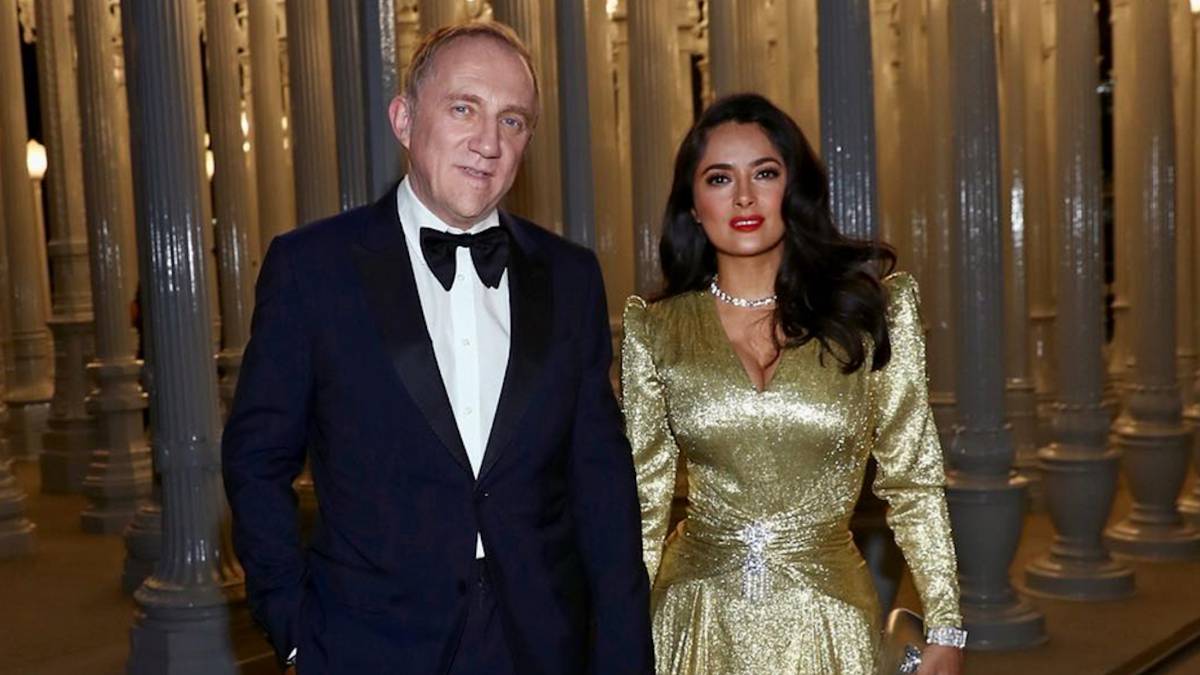 Salma Hayek junto a su marido François-Henri Pinault