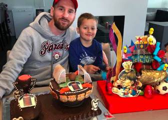 Messi ejerce de padrino con su propia mona de Pascua