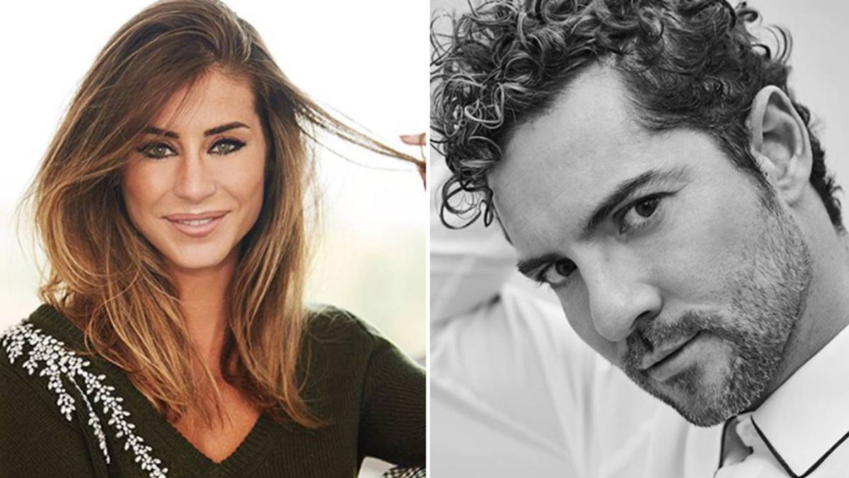 Imágenes de Elena Tablada y de David Bisbal posando. Fotos Instagram