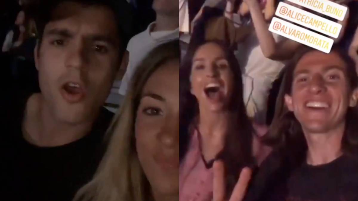 Morata y Filipe Luis, dos fans más de Backstreet Boys en Madrid