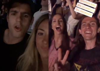 Morata y Filipe Luis, dos fans más de Backstreet Boys en Madrid