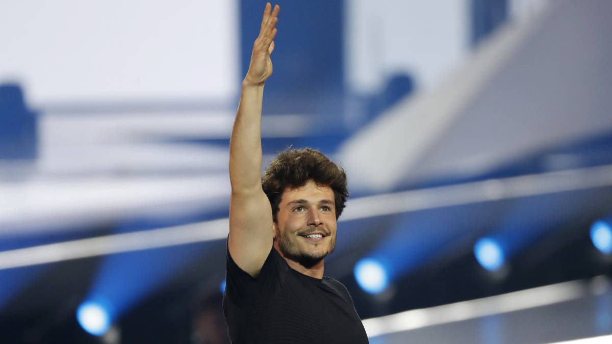 El representante de España en el Festival de Eurovisión 2019, Miki Nuñez, durante su actuación de 'La Venda' en el certamen. FOTO: Michael Campanella/Getty Images