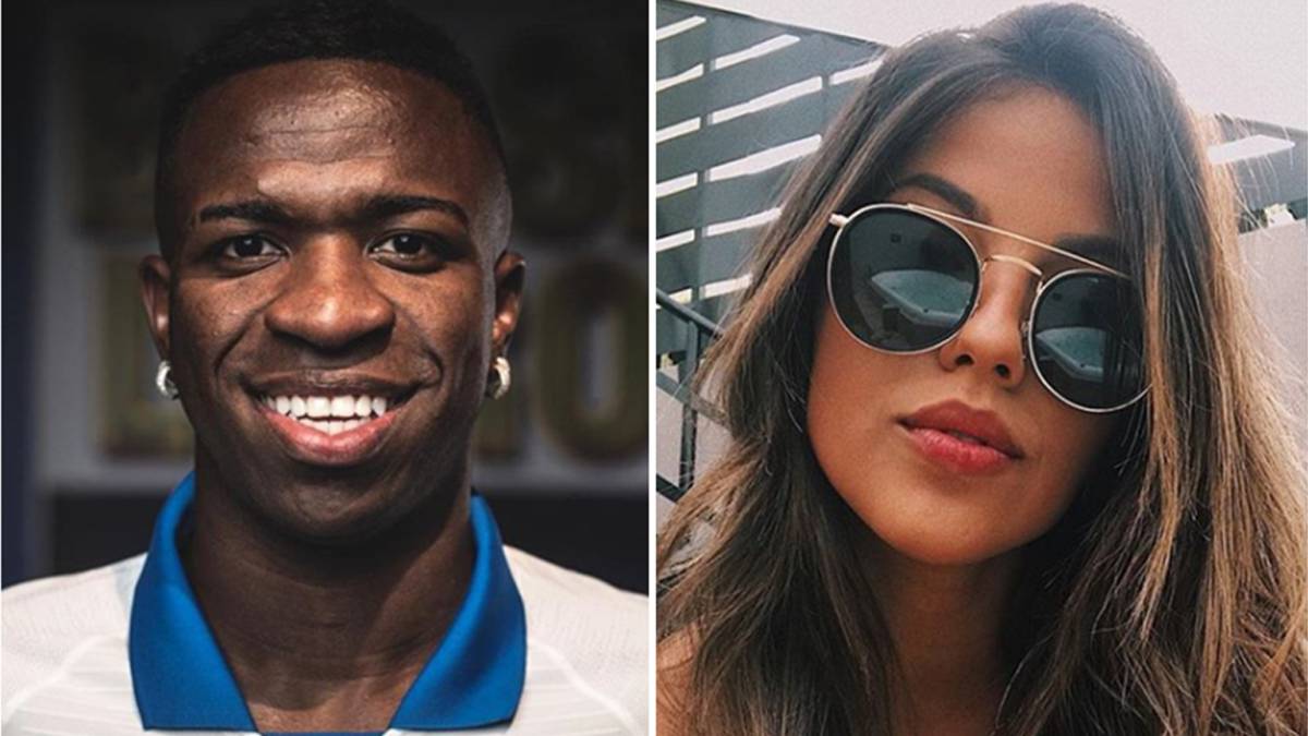 Imágenes de Vinicius Júnior posando con la camiseta de Brasil y de la bloguera brasileña María Júlia Mazalli. Fotos Instagram