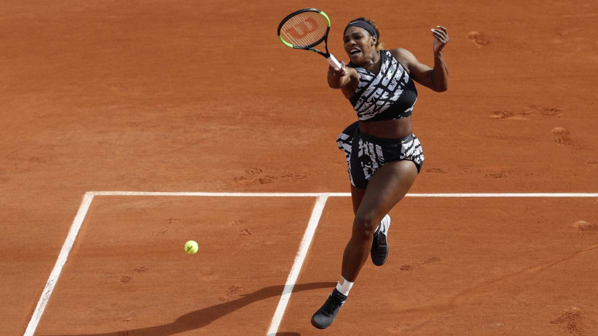 Serena Williams durante su victoria en el primer partido de Roland Garros 2019 ante Vitalia Diatchenko. FOTO: VINCENT KESSLER/REUTERS