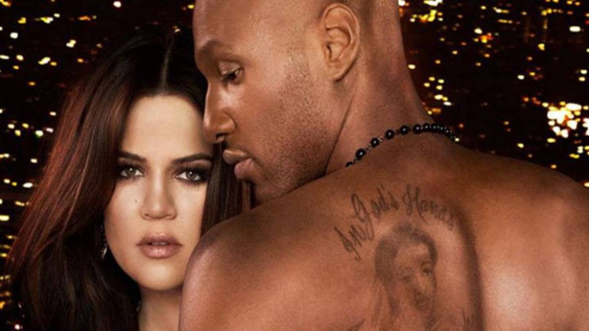 Khloe Kardashian con Lamar Odom en un posado de cuando eran pareja. Foto Facebook
