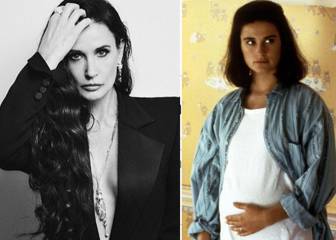 Demi Moore revela con varias fotos que usó pezones falsos en 'La séptima profecía'