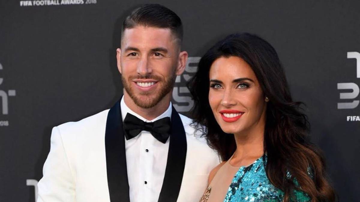 Sergio Ramos y Pilar Rubio posando en los Premios 'The Best' 2018. Foto Instagram @pilarrubio_oficial