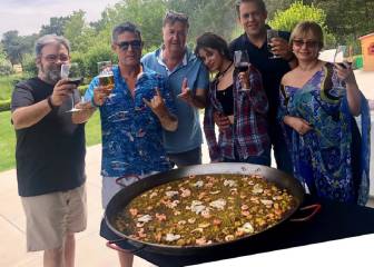 La paella de Alejandro Sanz con Camila Cabello tras triunfar en el Wanda