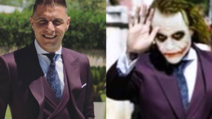 Joaquín comparte sus propios memes tras su traje en la boda de Ramos y Pilar Rubio
