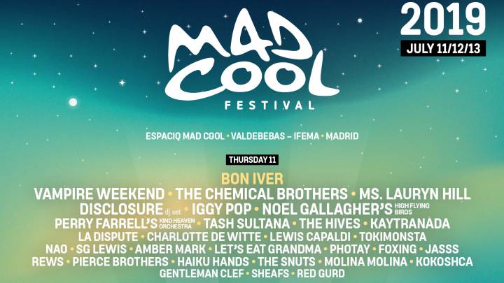 Mad Cool 2019: Horarios por día, cartel y escenarios confirmados