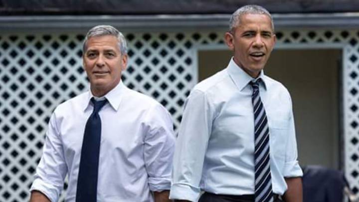 George Clooney y Barack Obama en una imagen del 2016. Foto Facebook