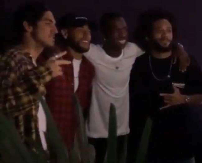 Gabriel Medina, Neymar, Vinicius y Marcelo