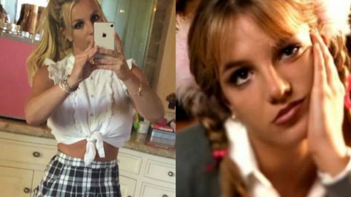 Britney Spears, a lo '...Baby One More Time' y acusada de trucar sus imágenes