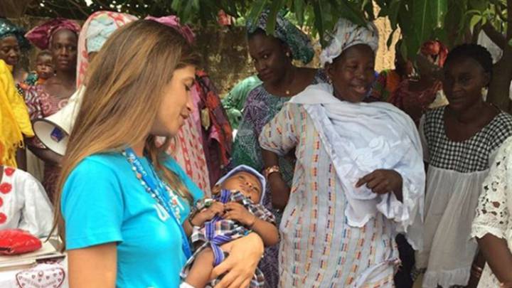 Sara Carbonero en una de sus misiones con UNICEF. Foto Instagram @saracarbonero
