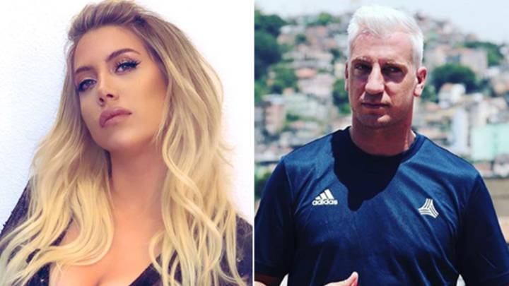 Imágenes de Wanda Nara y de Maxi López. Fotos Instagram