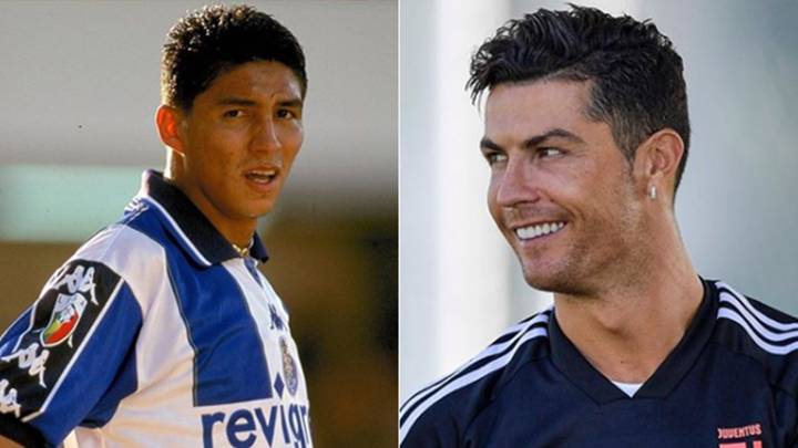 Imágenes de Mário Jardel en sus tiempos como futbolista del Porto y de Cristiano Ronaldo sonriendo durante un entrenamiento con la Juventus. Fotos Instagram