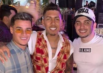 Coutinho asiste a una fiesta organizada por Firmino y no pasa desapercibido