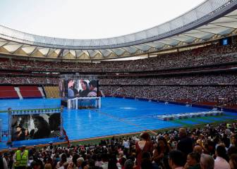 Los testigos de Jehová inundan de fe el Wanda Metropolitano