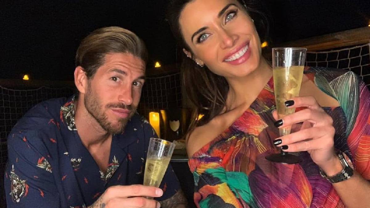 Ramos y Pilar Rubio celebran siete años juntos con champán y palabras de amor