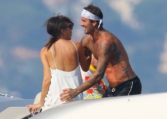 David Beckham disfruta en familia del mar de Cannes