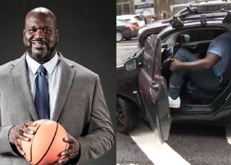 La destreza de Shaquille O´Neal para conseguir meterse en un Smart