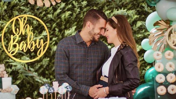 El espectacular 'baby shower' de Koke y Beatriz Espejel: hinchables, tartas...