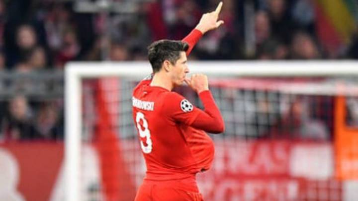 lewandowski gol olympiakos segundo hijo embarazo