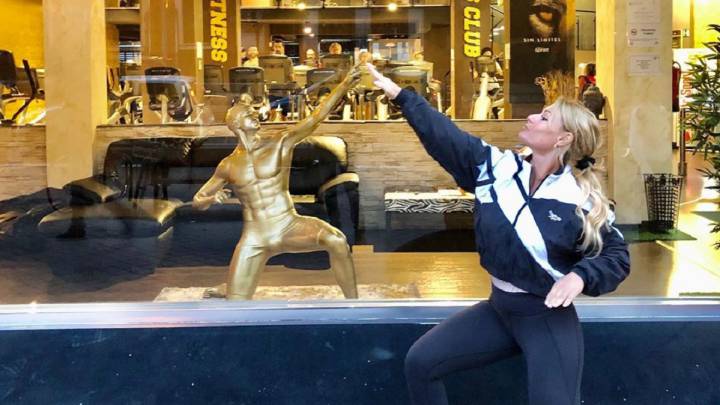 Lydia Valentín se machaca en el gimnasio de Fernando Torres y le manda un mensaje