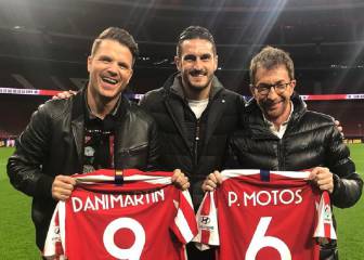 Koke y Pablo Motos emocionan en directo a Dani Martín en el Metropolitano