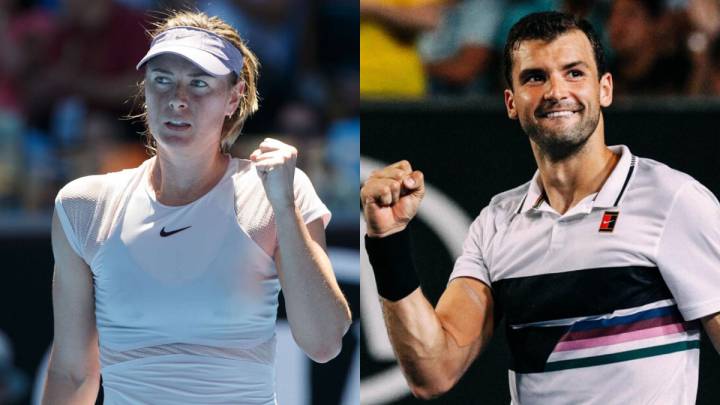 El divertido 'pique' entre Sharapova y Dimitrov con su pasado noviazgo