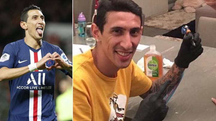 di maría tatuando tatuajes tatuador psg