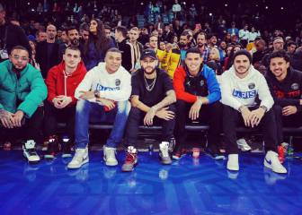 Los jugadores del PSG, espectadores de lujo en el partido parisino de la NBA