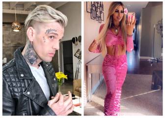 La última de Aaron Carter: se tatúa en la frente el nombre de su novia
