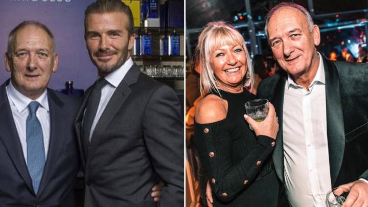 david beckham padre compromiso boda ted beckham abogada hilary meredith manchester united real madrid divorcio sandra madre