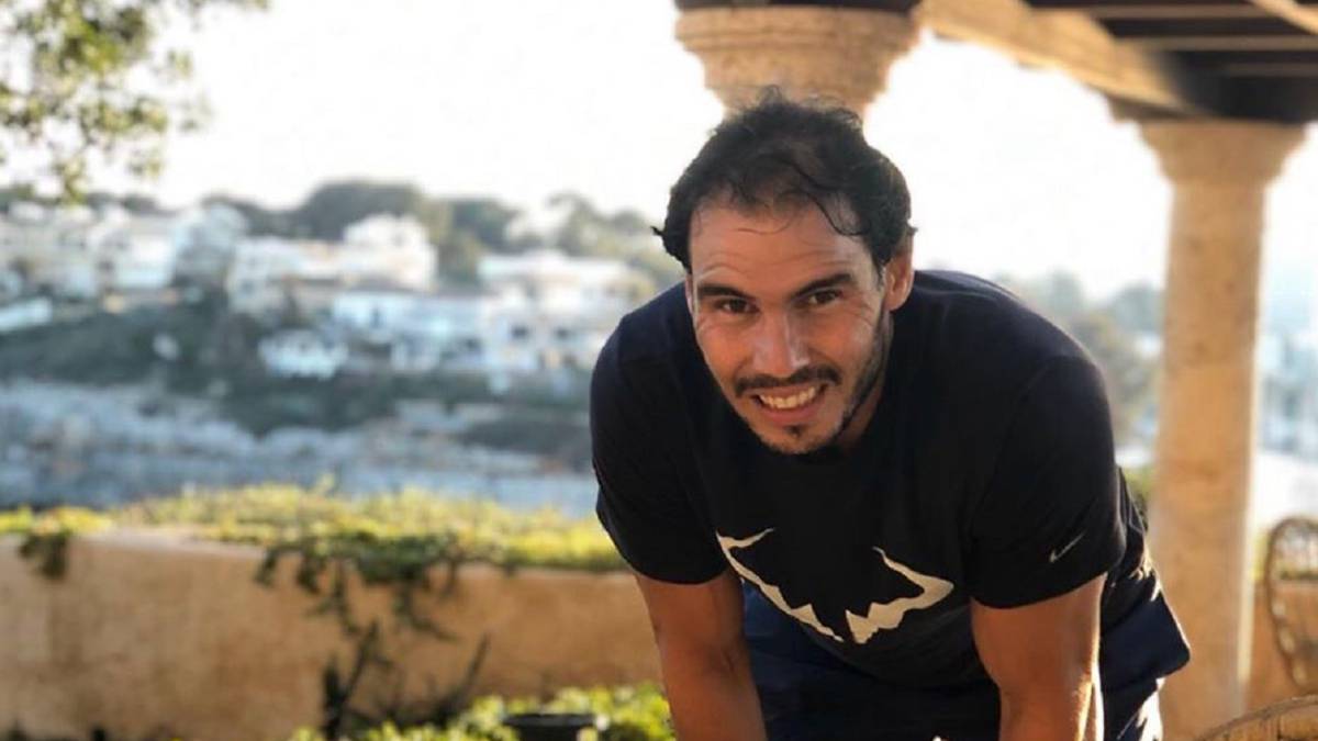 Nadal muestra la espectacular casa con vistas al mar en la que está confinado