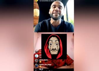 Dani Alves y su vicio con un personaje de 'La casa de papel'