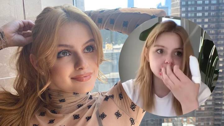 ariel winter modern family corte de dedo basura hospital confinamiento suceso novio