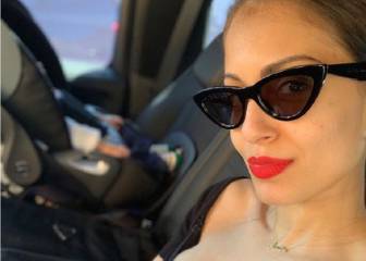 Hiba Abouk y su bebé animan a Achraf Hakimi en su regreso al terreno de juego